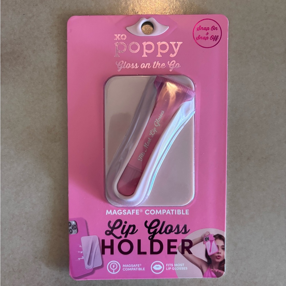Poppy Pink Lip Gloss Holder